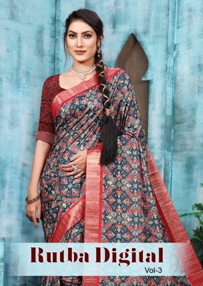 Rutba Digital Vol 3 By Mintorsi Silk Traditional Wear Saree Collection